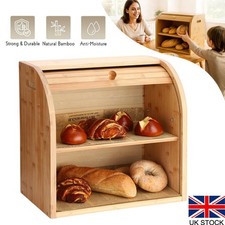 UK Kitchen Bamboo 2 Tier Bread