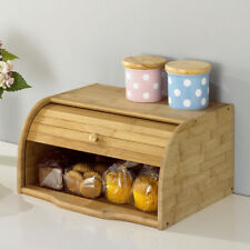 Wooden Bread Bin Double Layer