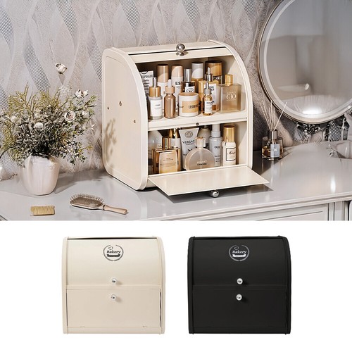 Metal bread bin lift lid - metal,