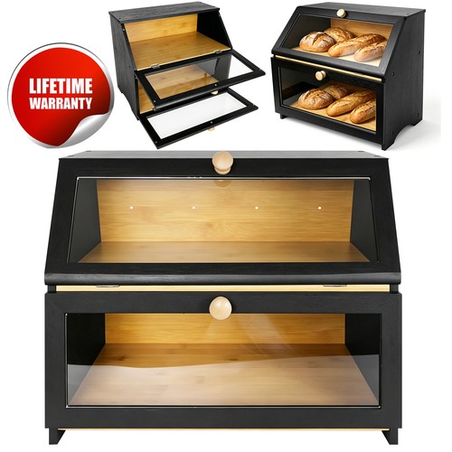 Bread bin tiers - 2, double