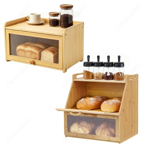 Large bread bins natural - bins,