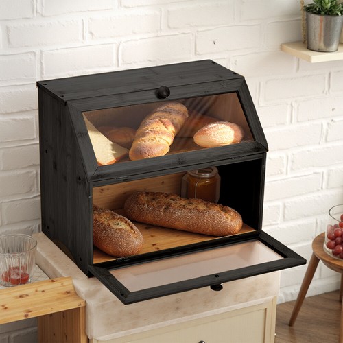 Bamboo bread bin - bamboo,