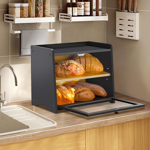 Raylove wooden bread box - bread,