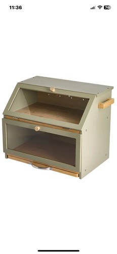 Bamboo bread bin double - bamboo, layer