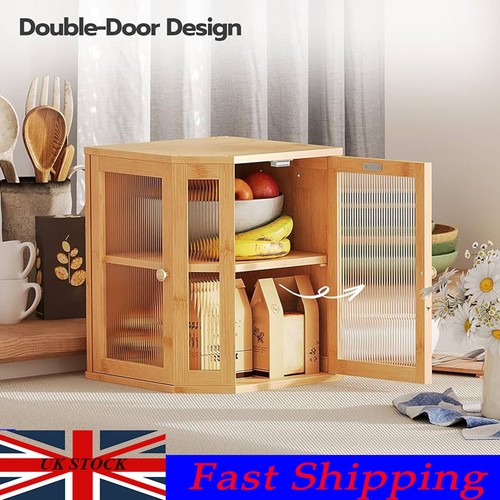 Wooden bread bin - wooden, double
