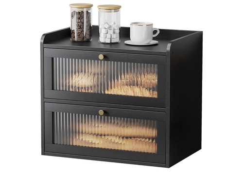 Tier bamboo bread bin - bamboo,