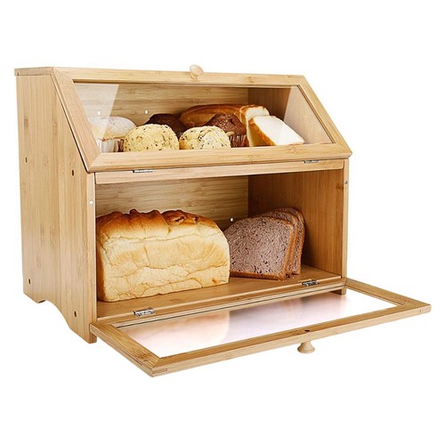 Bamboo double layer - bread, box