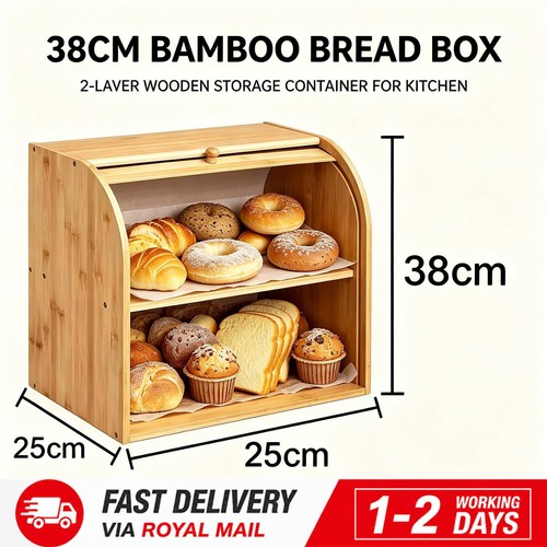 Bread bin tiers double - bin,