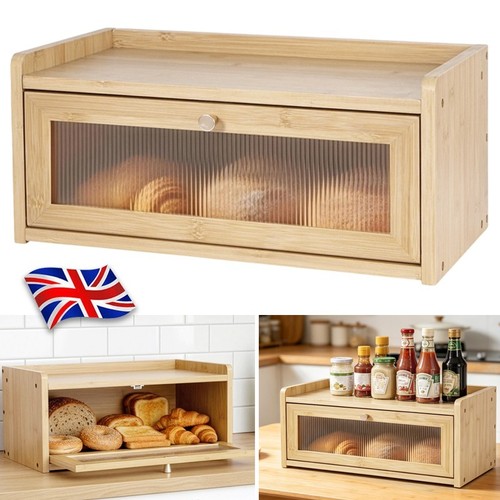 Wooden bread bin - wooden, layer